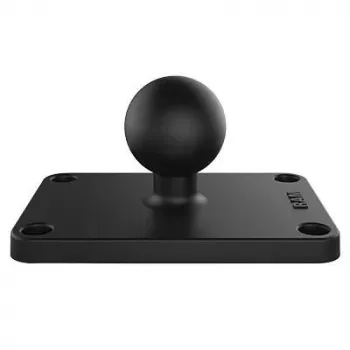 Base esférica RAM Mounts 1,5 polegadas x 2,5 polegadas padrão de 4 furos preto 95g