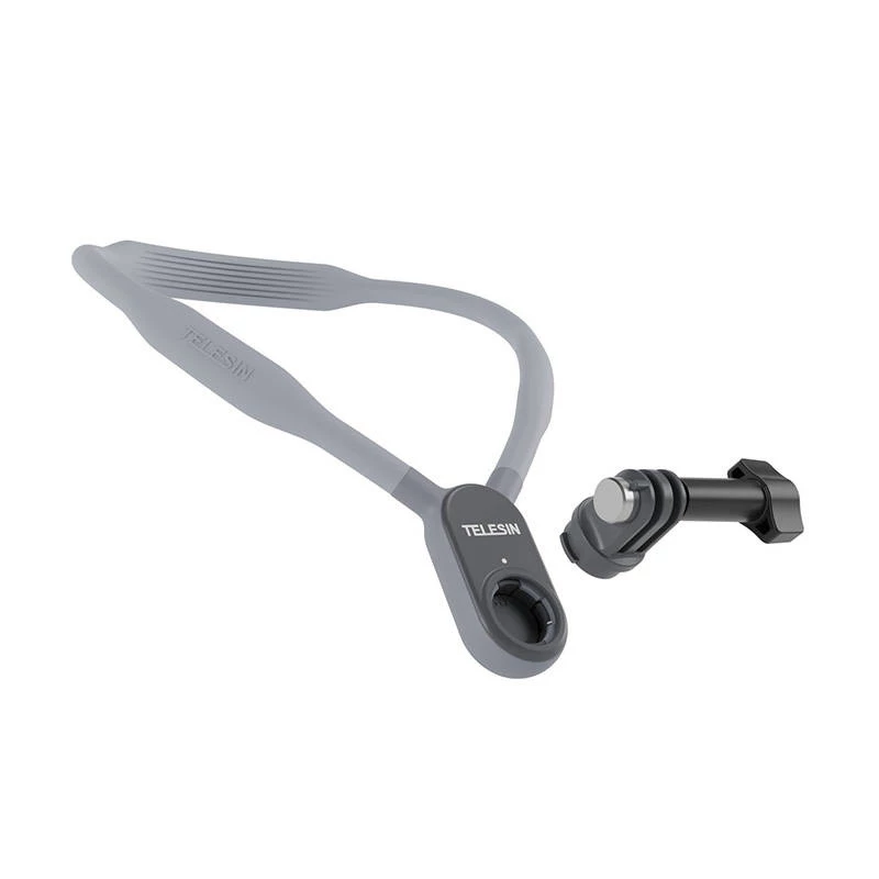 Faixa de pescoço com suporte para câmaras de ação Telesin TE-HNB-001 – comprimento ajustável, suporte de troca rápida