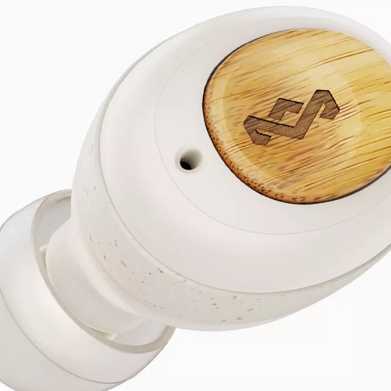 Auscultadores True Wireless Marley Champion com microfone integrado Bluetooth creme