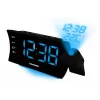 Blaupunkt CRP81USB rádio-despertador com projeção e carregamento USB, preto