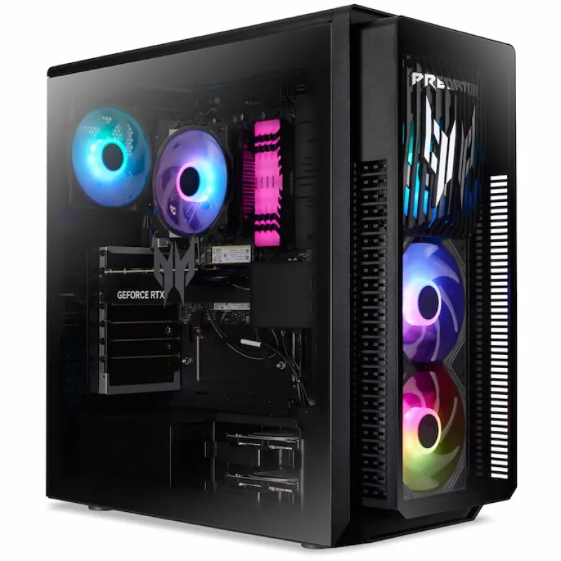 Desktop Acer Predator PO5-660 — Intel Core Ultra 7 265F, 64 GB DDR5, 4 TB SSD, NVIDIA GeForce RTX 5080, Windows 11 Home
