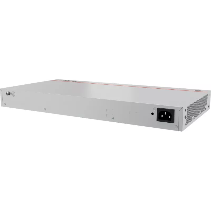 Switch HUAWEI S220-24P4X — 24 x Gigabit (10/100/1000) RJ-45, 4 x SFP+, PoE, 1U cinzento
