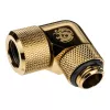 Conector adaptador Bitspower Advanced Multi-Link 90 graus G1/4 polegadas macho para tubo rígido 12mm AD - Rotativo, Latão
