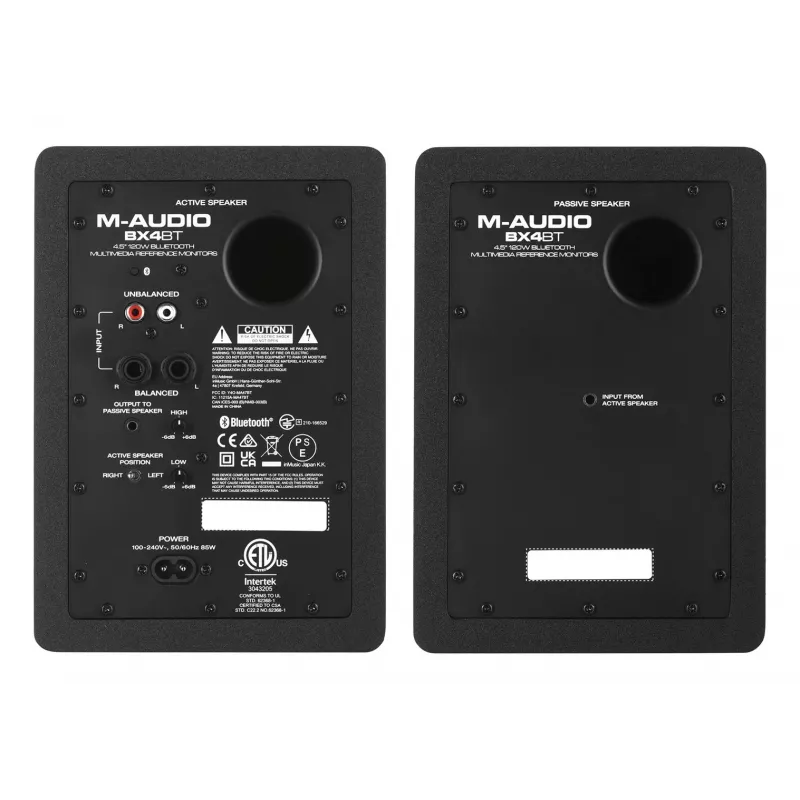 M-AUDIO BX4 BT 2x altifalantes preto com fios + Bluetooth 50 W