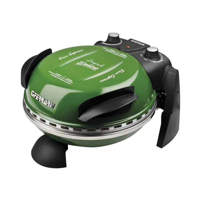 Delizia Forno de pizza G1000603 (verde, 1.200 Watt, para pizza Ø 31 cm)