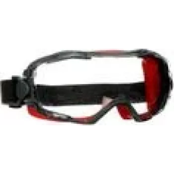 3M GoggleGear 6000 Óculos de proteção neoprene preto, vermelho