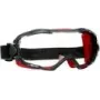 3M GoggleGear 6000 Óculos de proteção neoprene preto, vermelho