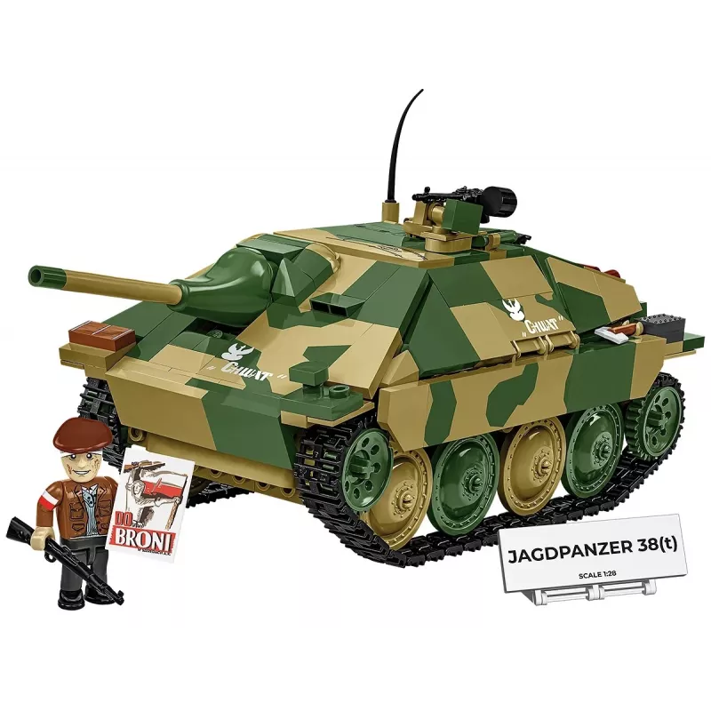 Conjunto de construção Cobi Blocks Jagdpanzer 38t Brave, 731 peças