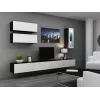Armário Cama VIGO 90 fechado 90/35/32 preto/branco brilhante
