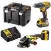 DeWALT conjunto de ferramentas com bateria 18V – conjunto de perfuração e lixagem