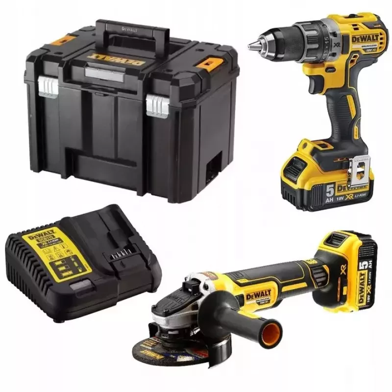 DeWALT conjunto de ferramentas com bateria 18V – conjunto de perfuração e lixagem