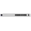 Comutador gerido L2/L3 Ubiquiti UniFi USW-24-POE, 24x Gigabit Ethernet (16x PoE+), 2x SFP, 1U, prateado
