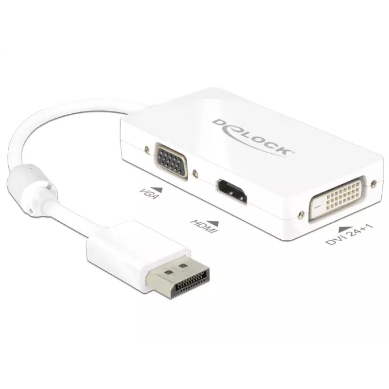 Cabo DeLOCK 0,16 m DisplayPort VGA HDMI DVI-D
