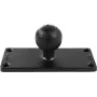 Placa de base retangular RAM Mounts (50,8 x 127 mm) com esfera C (1.5 ) - em saco de plástico (RAM-202U-25)