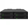 ICY DOCK - MB324V4P-B - ExpressCage - gaveta para 4 SSD U.2/U.3 de 15 mm para baía de 5,25 - sistema de montagem de SSD sem ferramentas