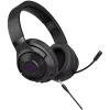 Lorgar Noah 702 (LRG-GHS702) auscultadores gaming sem fios, Bluetooth 5.3, recetor USB, AUX de 3,5 mm, drivers de 40 mm, 1000 mAh, RGB, pretos