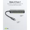 Goobay hub USB slim de 4 portas USB-C macho 10 Gbit/s - -ficha> 4x (76565)