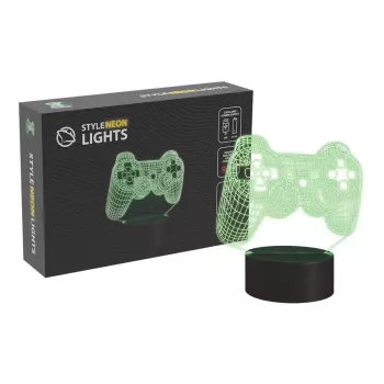 Lâmpada de mesa MANTA SNL57RGB decoração de luz 3D RGB, LED RGB, efeito 3D decorativo