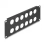 Acessório para patch panel DeLOCK 88054 montagem em rack 2U preto