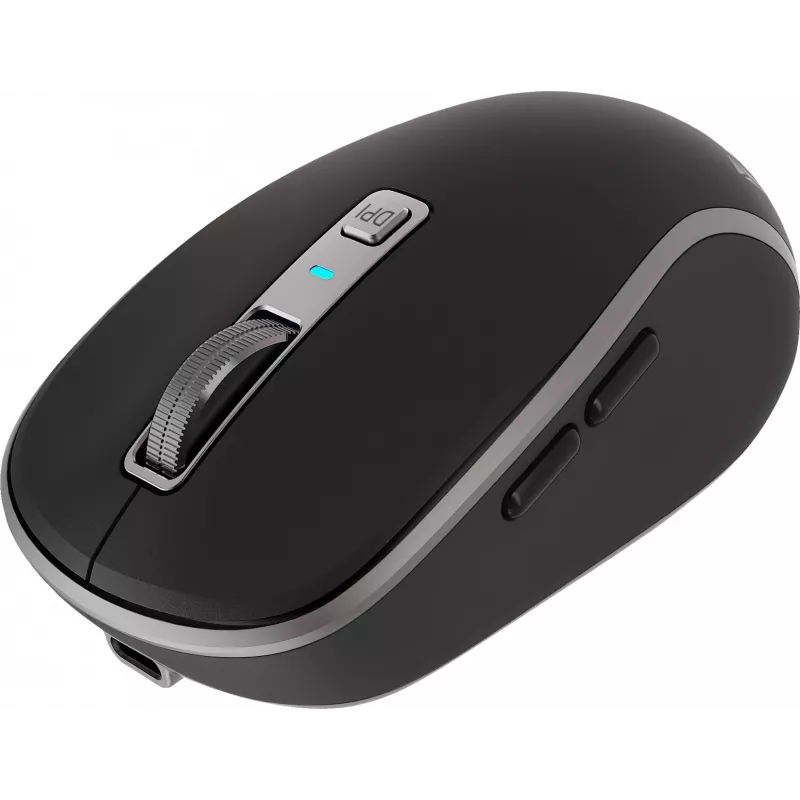 Rato sem fios Dual WiFi+Bluetooth, bateria recarregável, 5 botões