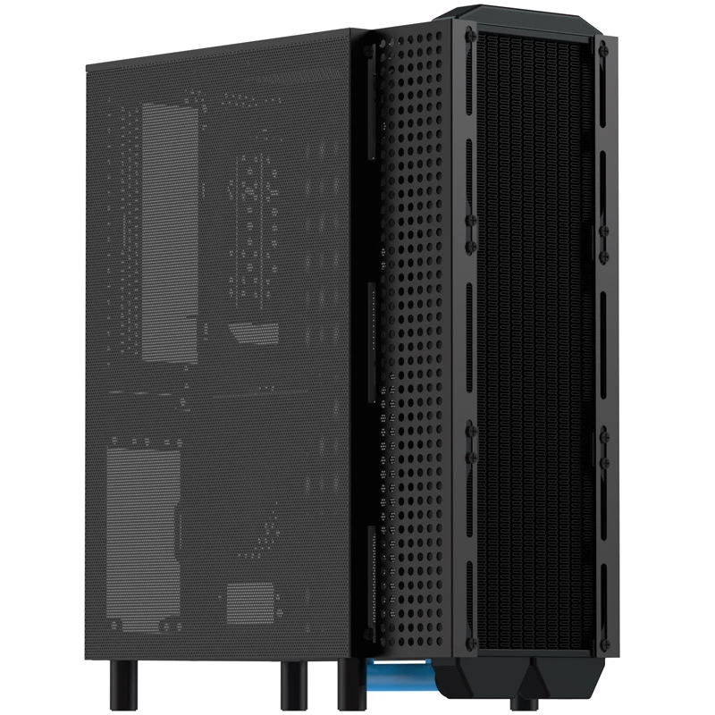 Pés ssupd Meshroom – alumínio, 3 cm altura, preto