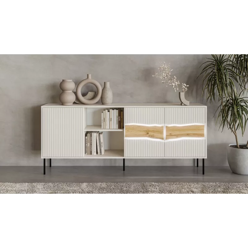 Cómoda Cama INSERTO 3D1W 190x40x80 caxemira + LED