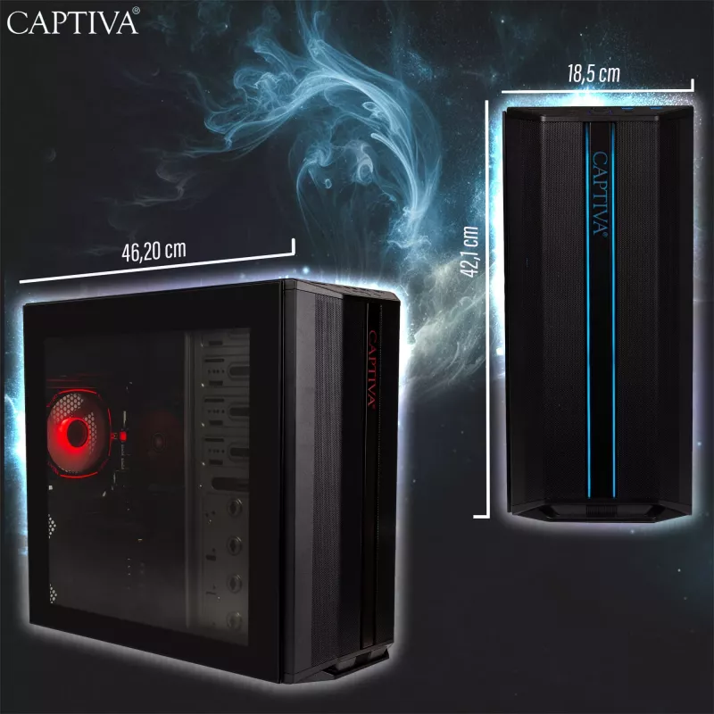 Computador Captiva CAPTIVA PC Advanced Gaming R92-769 Ryzen 7 5700X 32GB SSD 1TB RTX5060 Ti 8GB Windows 11 Home 64-bit