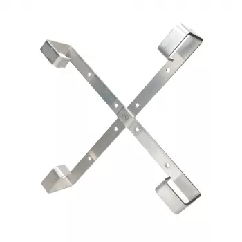 Suporte de cabos Extralink Four arms aluminium frame S500 — 500 x 500 x 70 mm, secretária/parede, alumínio