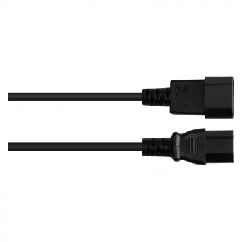 Good Connections Ficha de aparelho IEC – ficha de aparelho térmico C14 para C15 preto 5m