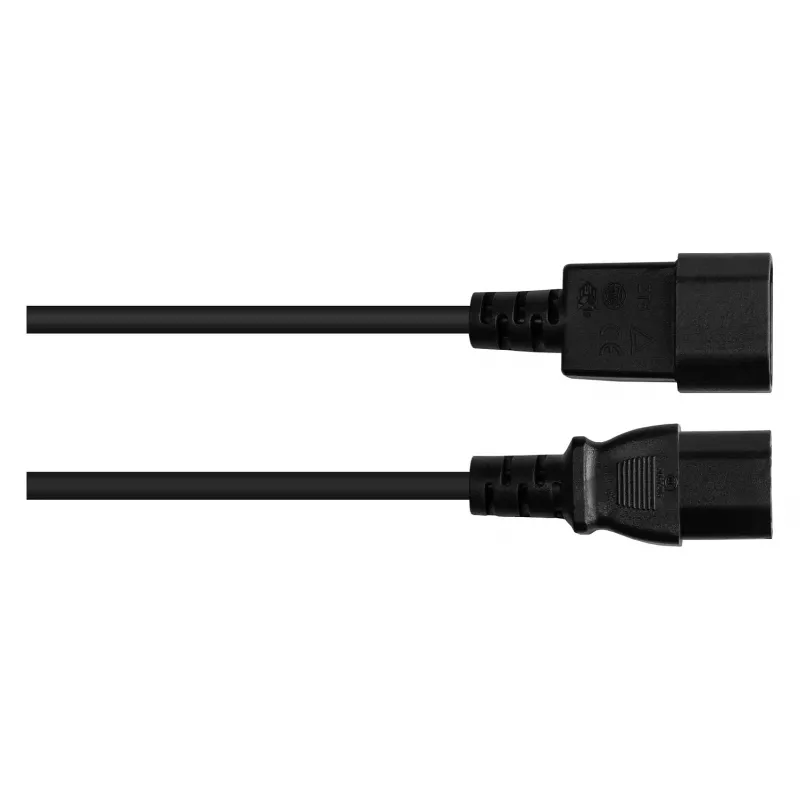 Good Connections Ficha de aparelho IEC – ficha de aparelho térmico C14 para C15 preto 5m