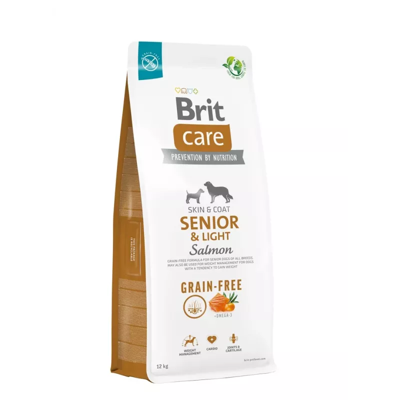 BRIT Care Senior&Light Salmon - comida seca para cães - 12 kg