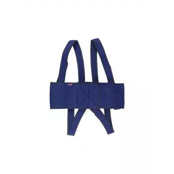 Cinto de estabilização para cadeira de rodas Aston Secubac IV 681022 — têxtil, fecho de velcro ajustável, 150 cm de comprimento, 20 cm de largura, azul