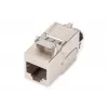 Módulo Keystone Digitus CAT 8.1 RJ-45 blindado plano branco