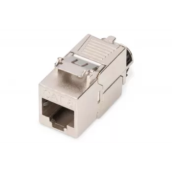 Módulo Keystone Digitus CAT 8.1 RJ-45 blindado plano branco