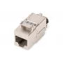 Módulo Keystone Digitus CAT 8.1 RJ-45 blindado plano branco