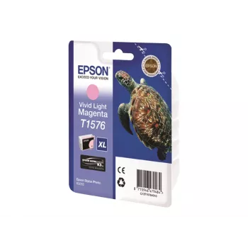 Epson Turtle T1576 Magenta claro vivo, Alto (XL) rendimento, Magenta claro vivo, Tinta à base de pigmento, 25,9 ml, 1 unid., 2300 páginas