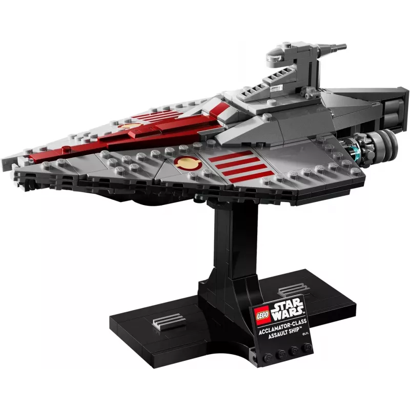 LEGO Star Wars conjunto Nave de assalto classe Acclamator 75404 — conjunto de construção, 450 peças, modelo de exposição 130×150×230 mm