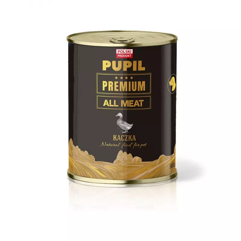 PUPIL Premium All Meat Gold pato - comida húmida para cães - 800g