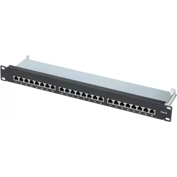 Patch panel Renkforce 24 portas CAT6, 1U (1 U) para cablagem estruturada