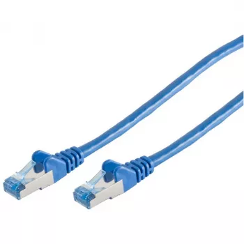 Cabo de rede ShiverPeaks 75711-B CAT 6A S/FTP PIMF azul, cabo de dados a granel