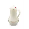 Garrafa térmica ROTPUNKT série 230 1 L, branco (marfim) - recipiente para bebidas com isolamento a vácuo