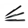 Conjunto de facas de arremesso KAL22 KAL22-CZ — 3 facas de arremesso de aço pretas, lâmina 165 mm, comprimento 275 mm, peso 240 g