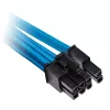 Cabo PCIe duplo Corsair Premium Sleeved, pack duplo (Gen 4) - azul