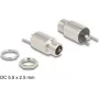 DeLOCK conector DC 5,5 x 2,5 mm fêmea de encastrar versão soldar 20 V 10 A
