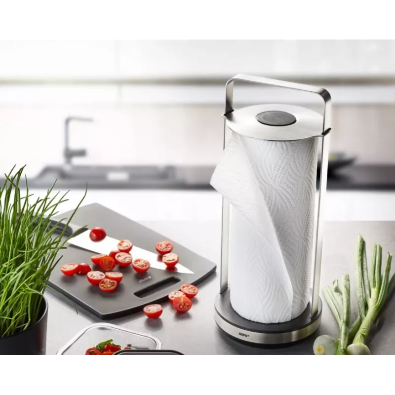Suporte para papel GEFU SMARTLINE G-15702 – Colocável, com detalhes em aço inoxidável
