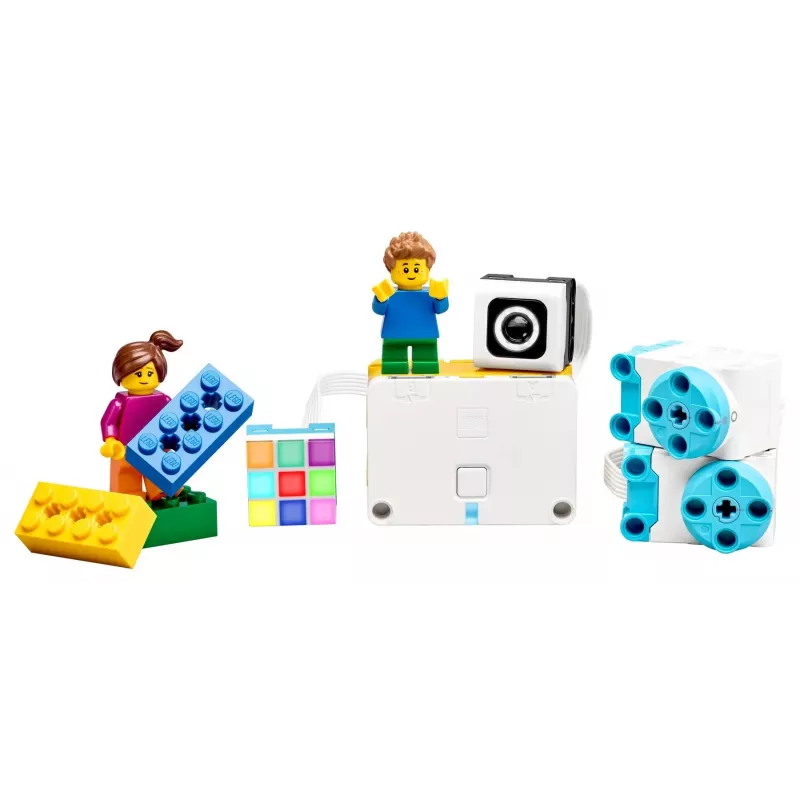 LEGO Education SPIKE Essential Set A+ 45345 – conjunto de robótica educativa e programação, 449 elementos, a partir dos 6 anos