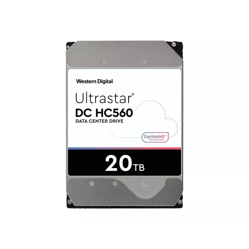 WD Ultrastar DC HC560 - Disco rígido - 20TB - interno - 3.5 (8,9 cm) - SATA 6Gb/s - 7200 rpm - Memória intermédia: 512MB (0F38785)