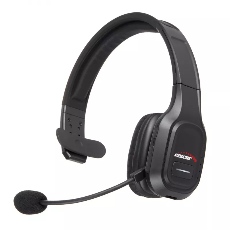 Headset Bluetooth Audiocore 74452 auscultadores cancelamento de ruído microfone call center Google Siri escritório sem fios