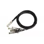 Cabo DAC QSFP+ Extralink 40 Gbit/s para 4×10 Gbit/s, 3 m, 30AWG, ficha QSFP+ macho–macho