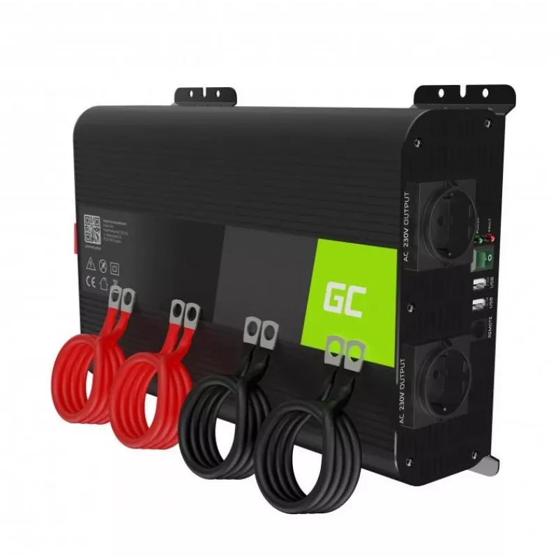 Conversor de tensão Green Cell INVGC11 para automóvel 2000 W preto